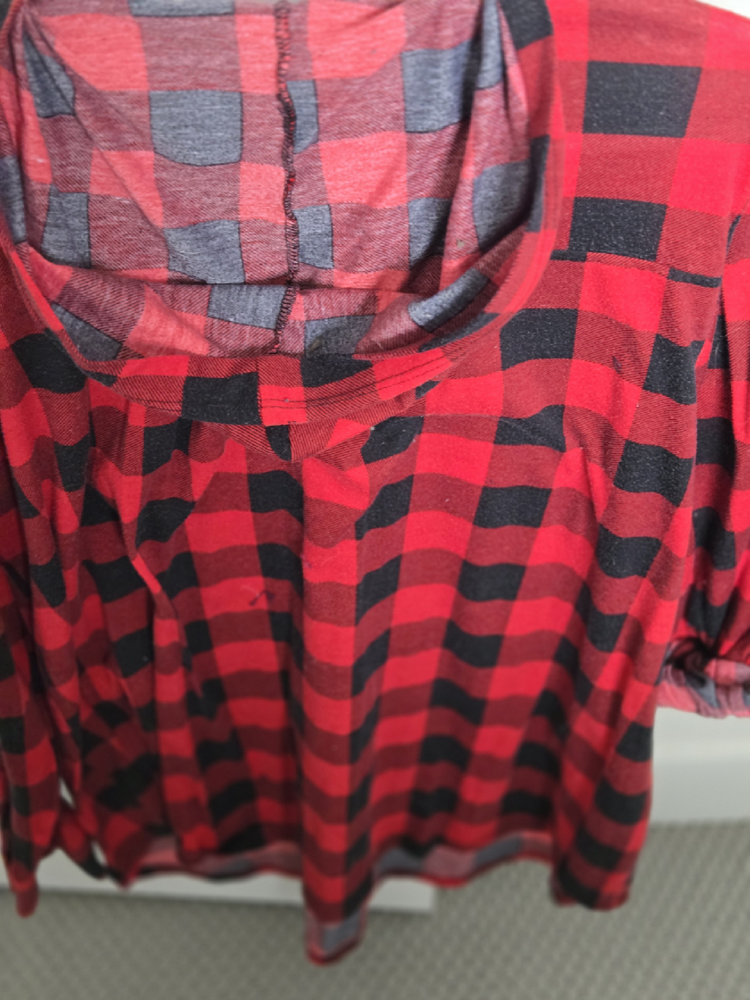mySTYLE Red & Black Plaid 2X Top - photo 5