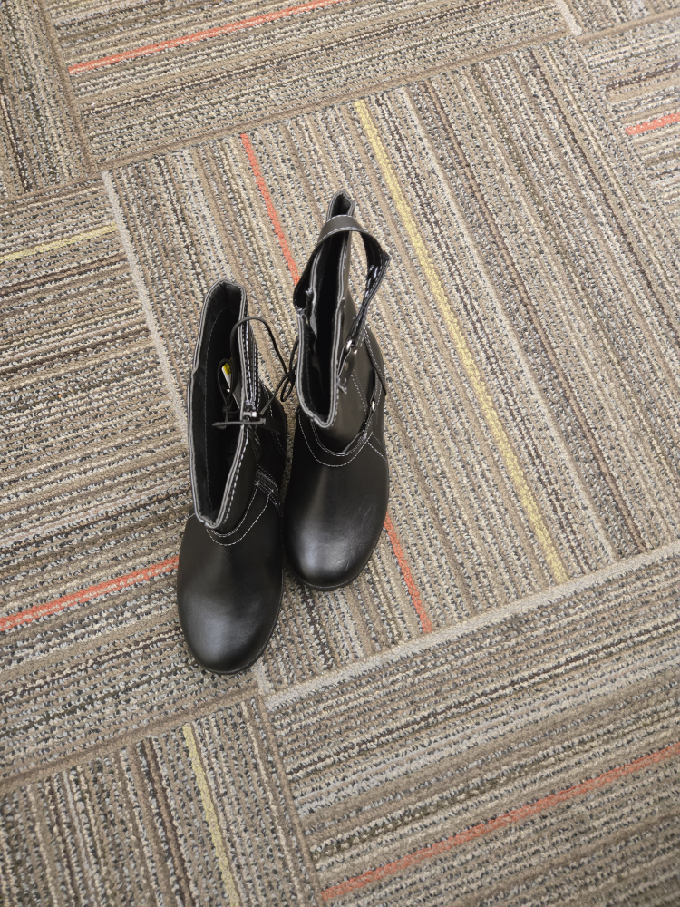 Black Ankle Boots - Size 2