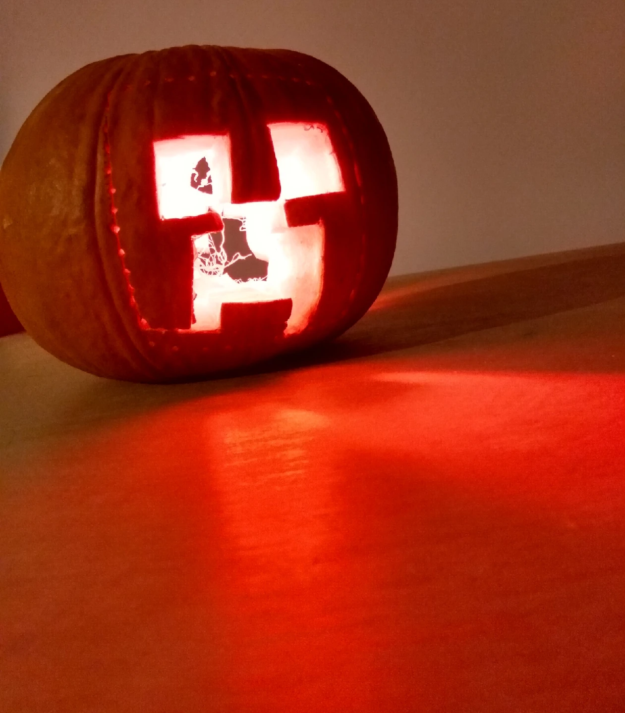 Minecraft pumpkin carving - photo 2
