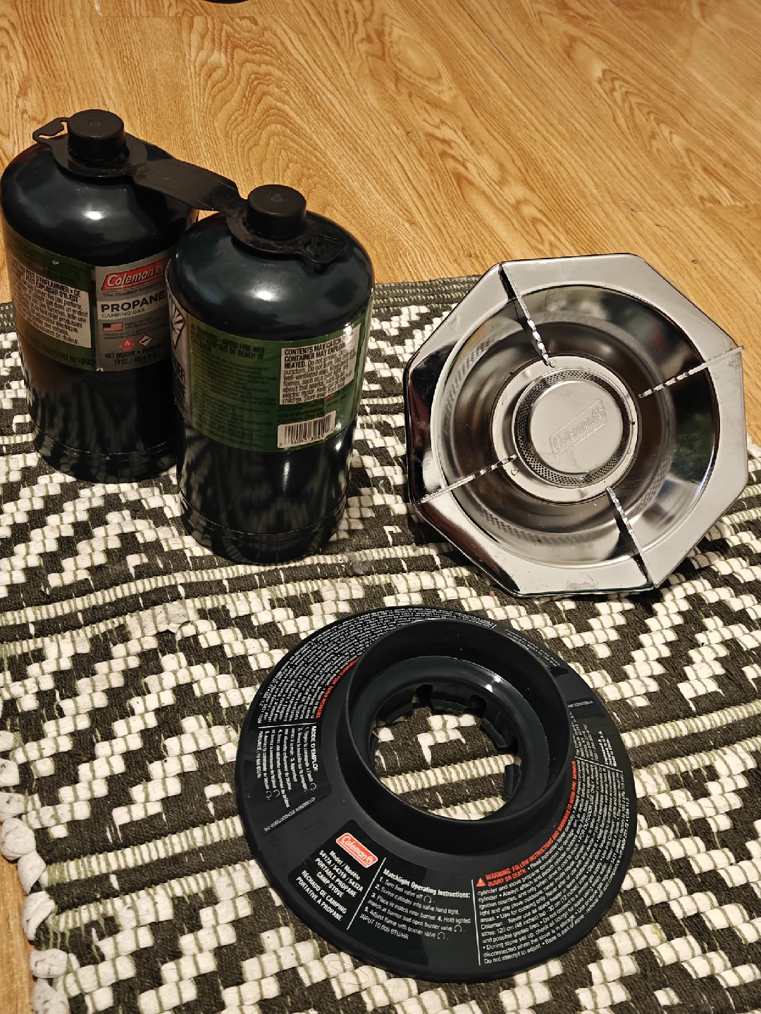 Coleman Propane Camping Stove with 2 Fuel Canisters