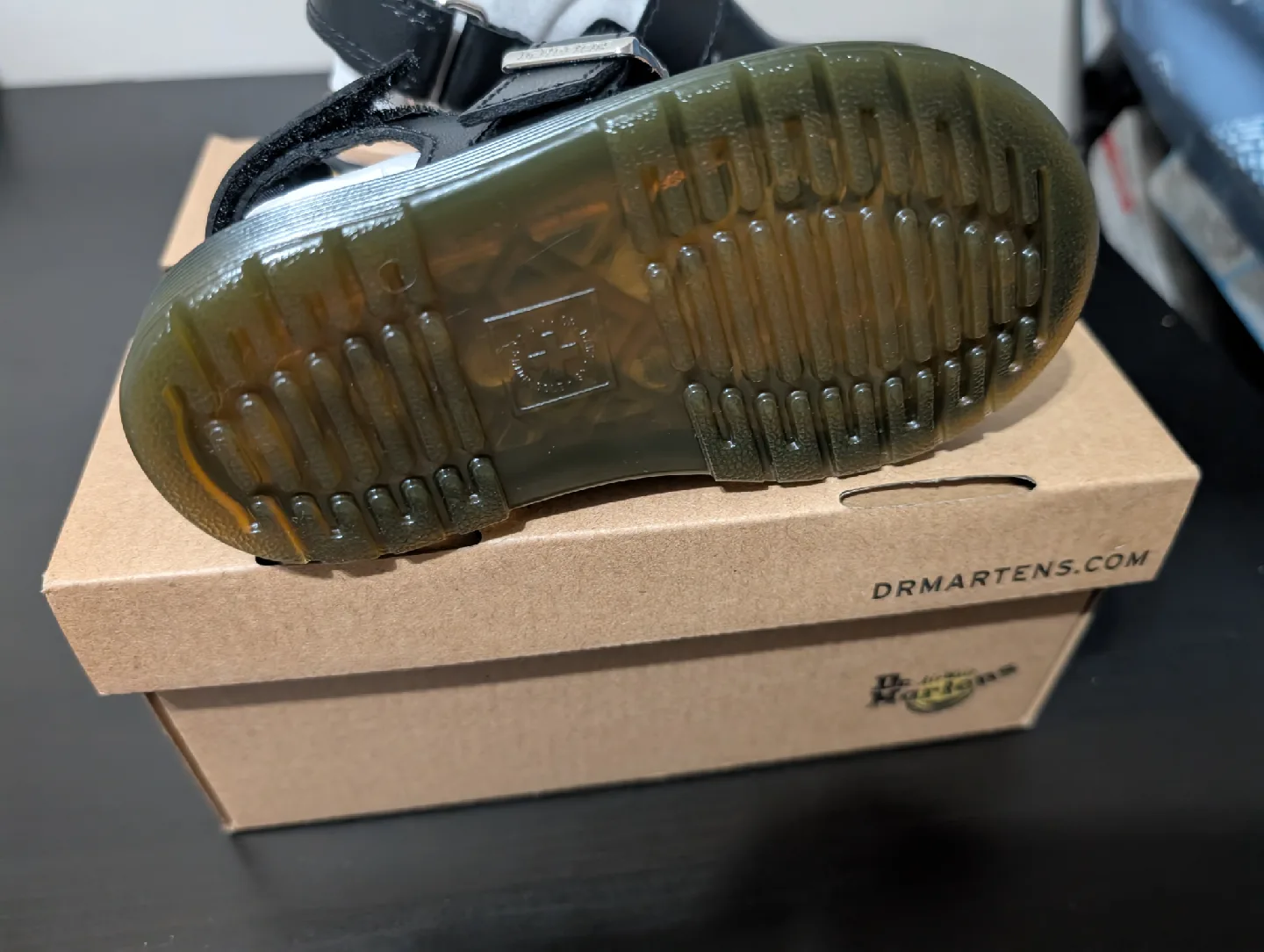 Dr. Martens Toddler Black Leather Sandals - Size 7K image indicator(4)