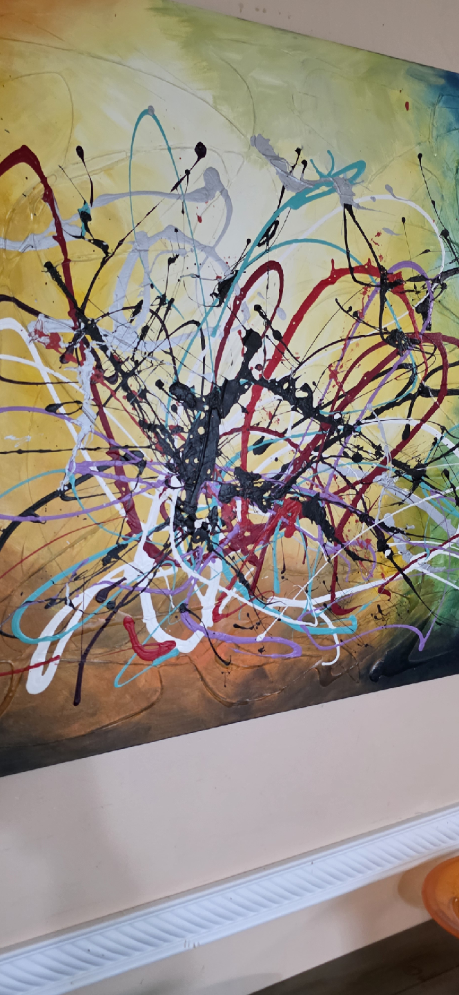 original hand painted painting by local artist Abstract