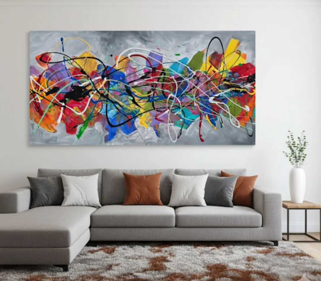 original hand painted painting by local artist Abstract image indicator(6)