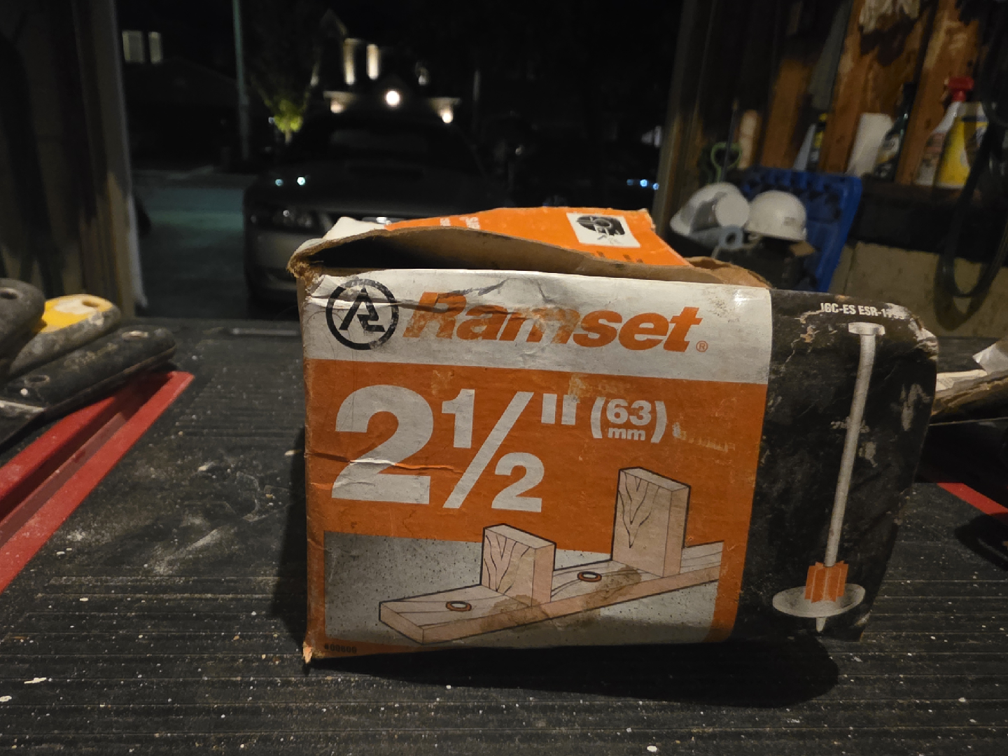 Ramset 2 1/2" (63mm) Nails 1/2 box full