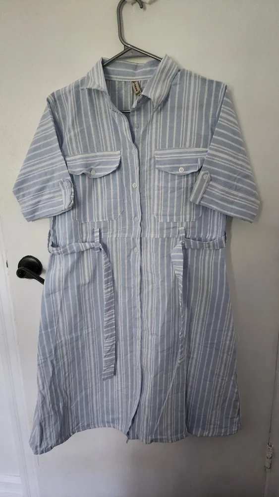 Striped Shirt Dress thumbnail