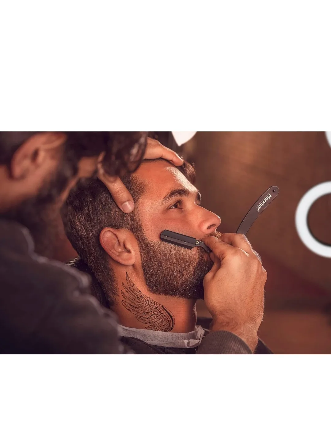 Markhor Professional Straight Razor Barber Tool image indicator(5)