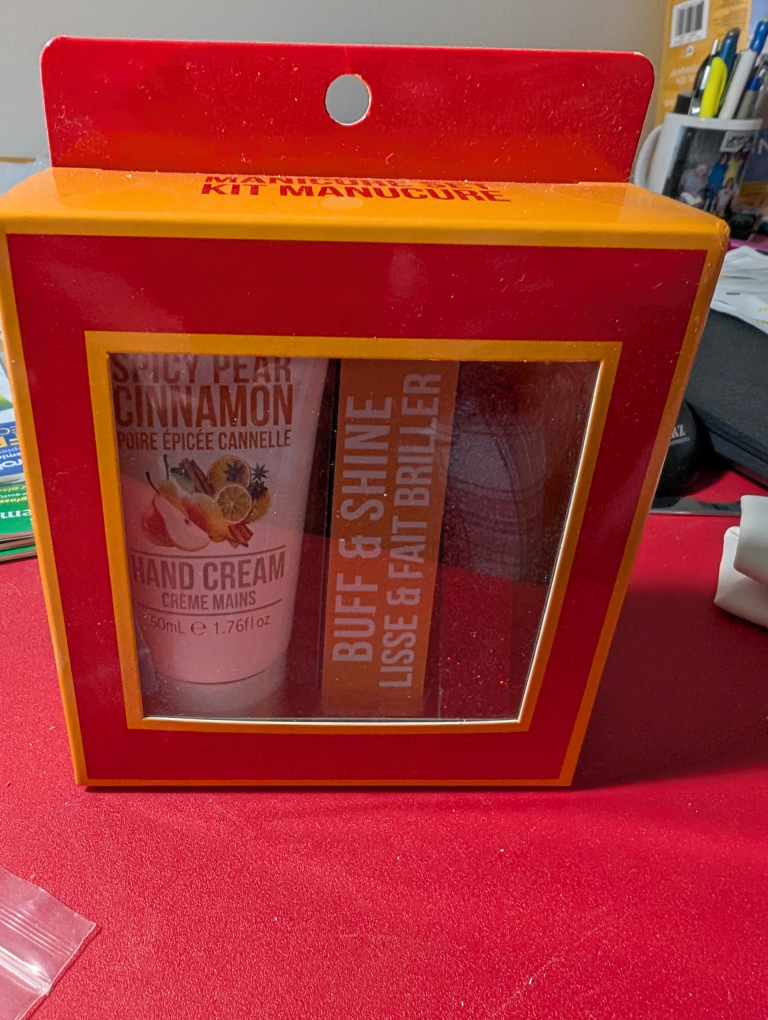 Spicy Pear Cinnamon Hand Cream Manicure Set