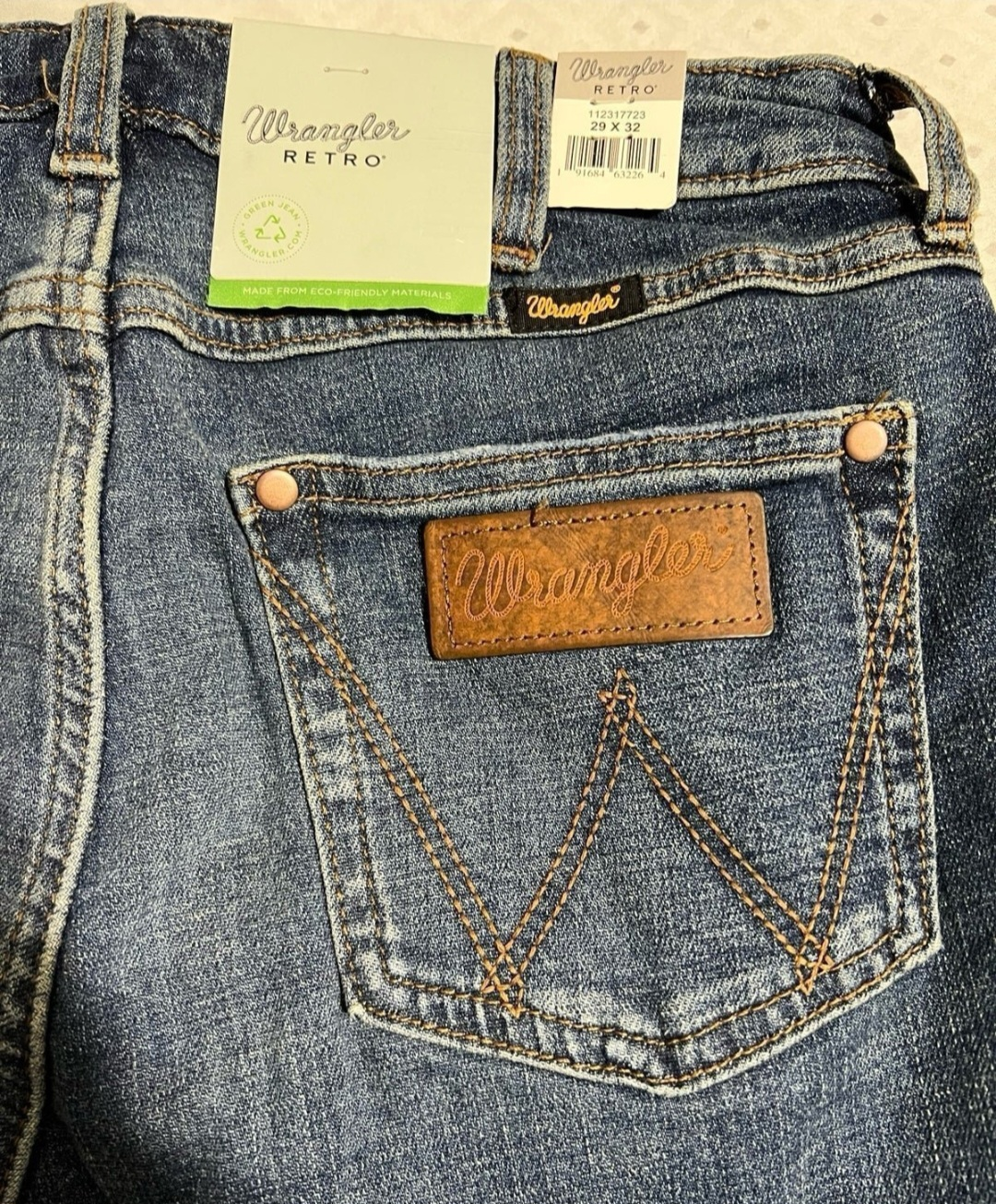 Wrangler Retro Bell Bottom Jeans Size 29x32 - photo 3