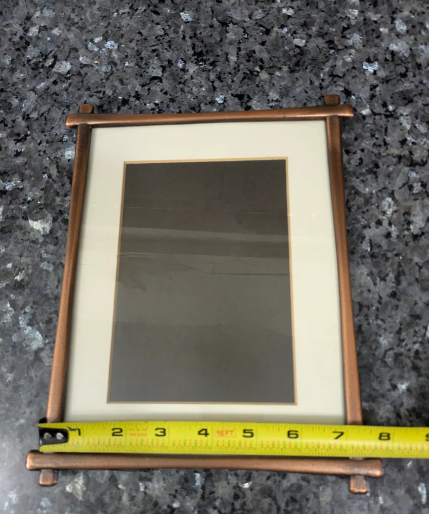Vintage Bronze Picture Frame -  HEAVY image indicator(3)