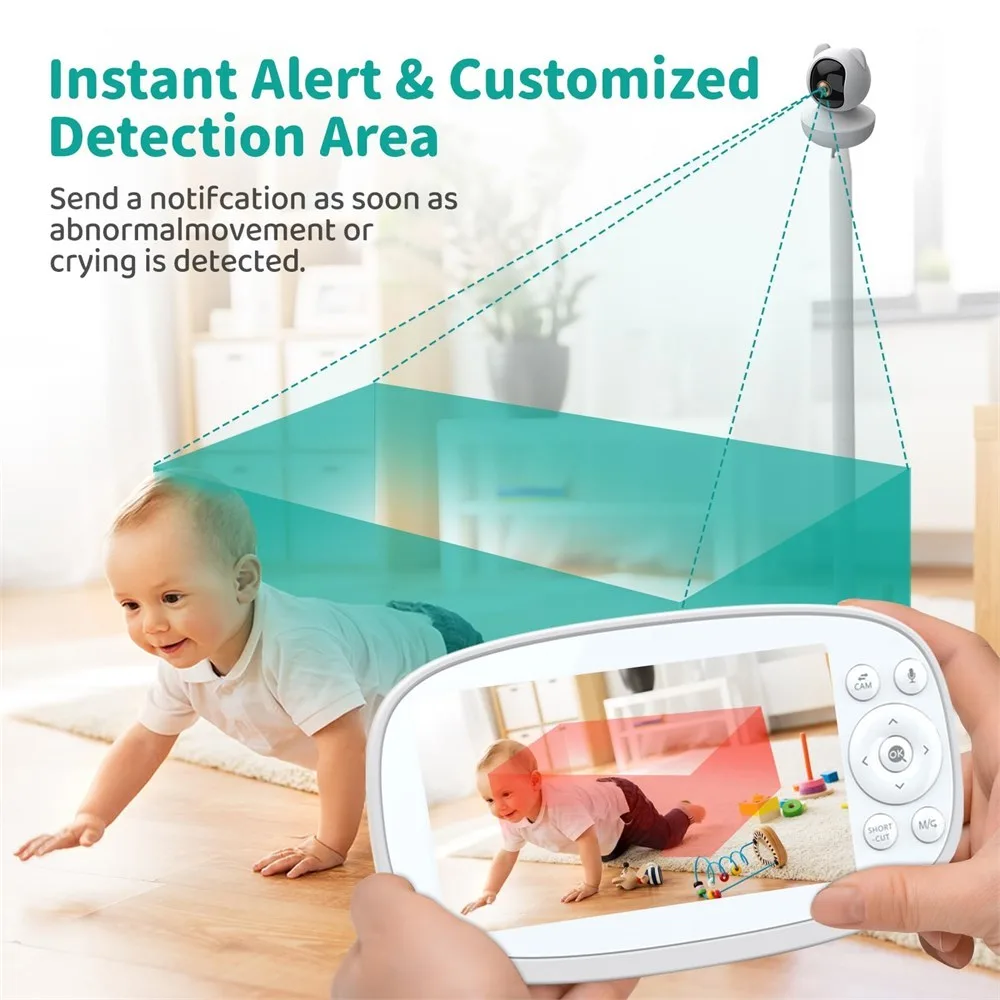 vizolink Baby Monitor 720P HD with 5X Zoom image indicator(3)