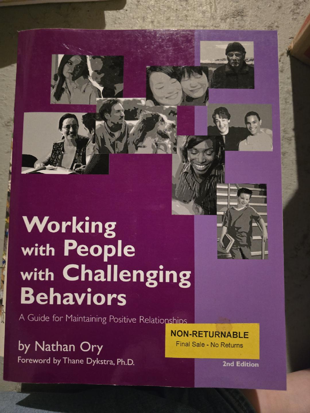 Working with People with Challenging Behaviors Book
