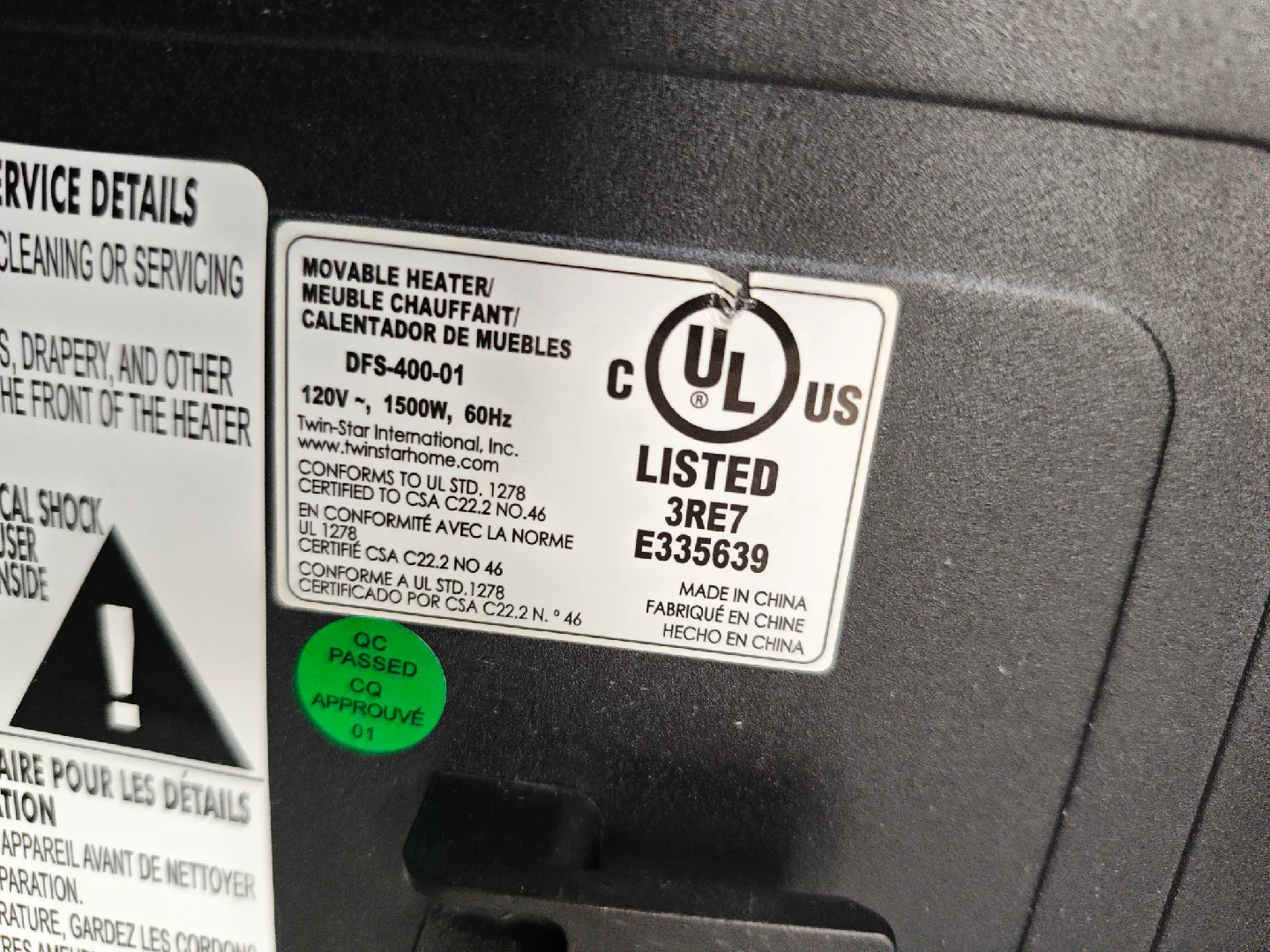 Duraflame Electric Fireplace Heater image indicator(3)