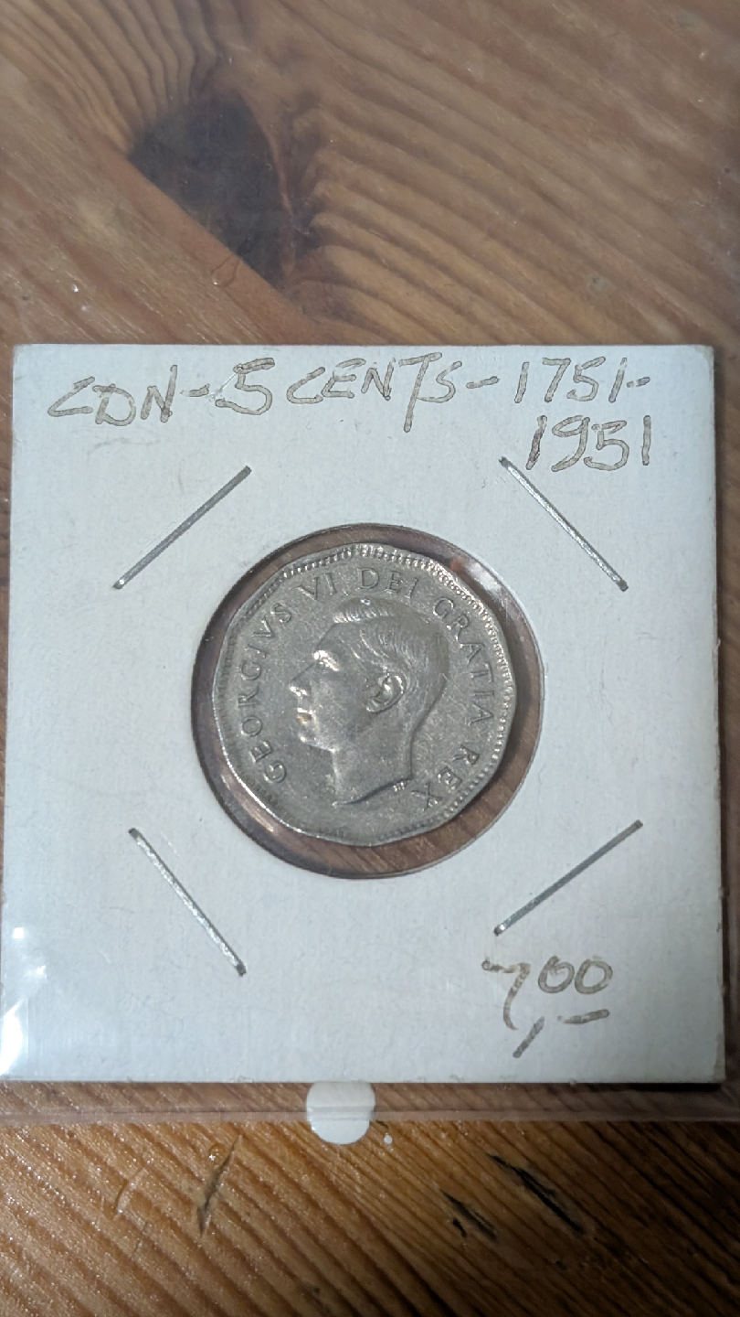Canadian Nickel 5 Cents - 1751-1951 - photo 2