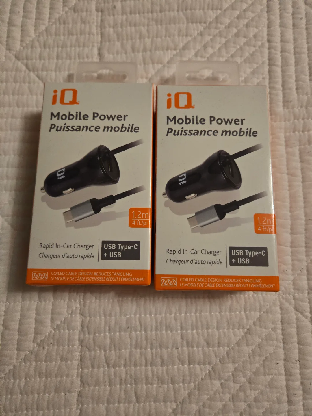 Never Opened iQ Mobile Power Rapid In-Car Charger - USB-C + USB image indicator(2)