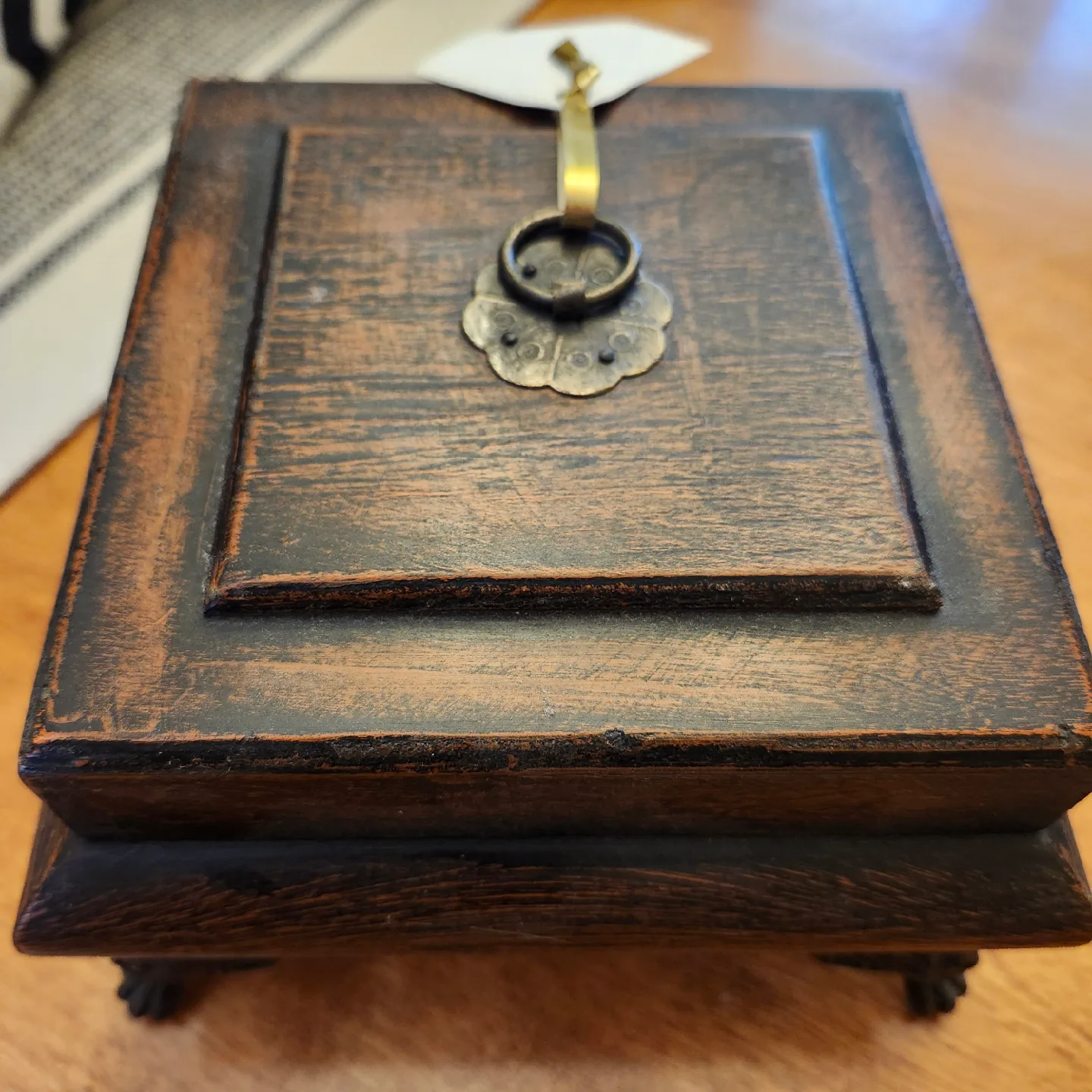 Vintage Marina Wooden Clock in a Box image indicator(3)