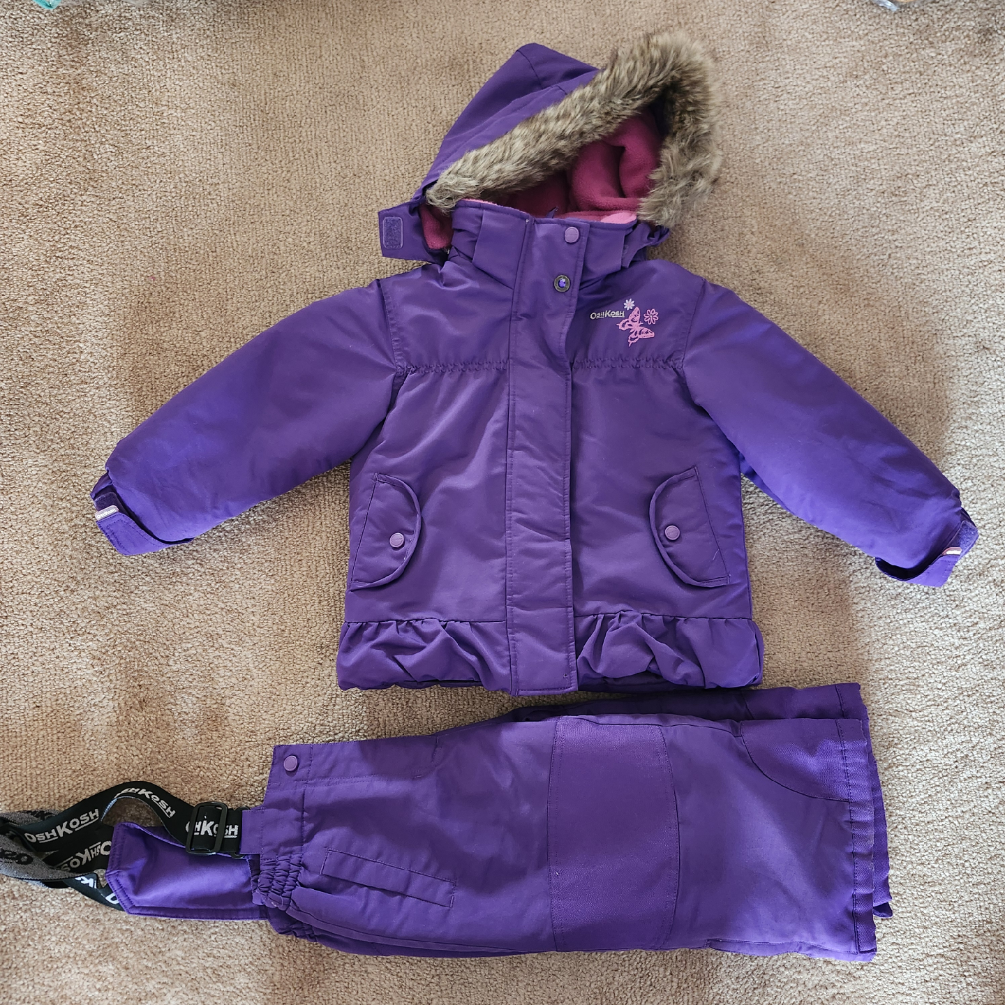 OshKosh B'gosh Purple Snowsuit - Size 2T