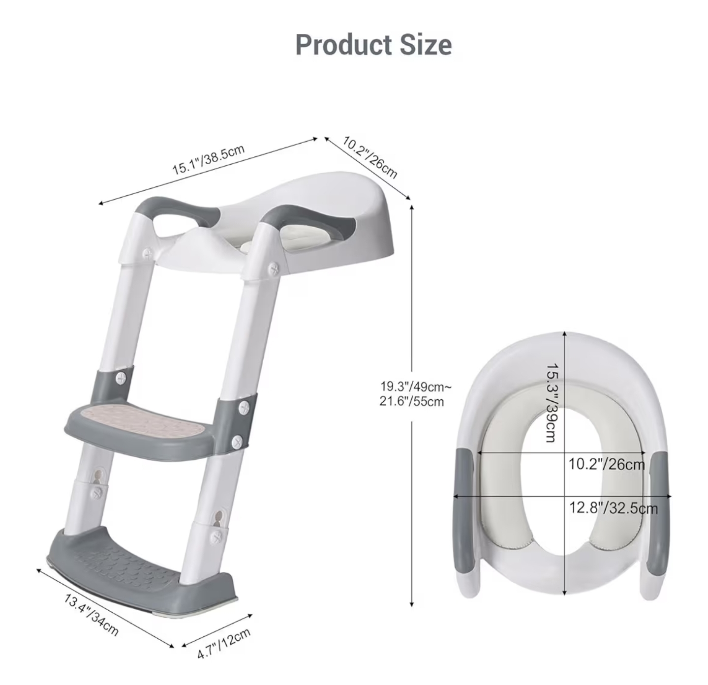 Toddler Toilet Ladder Seat - Adjustable Height - photo 2