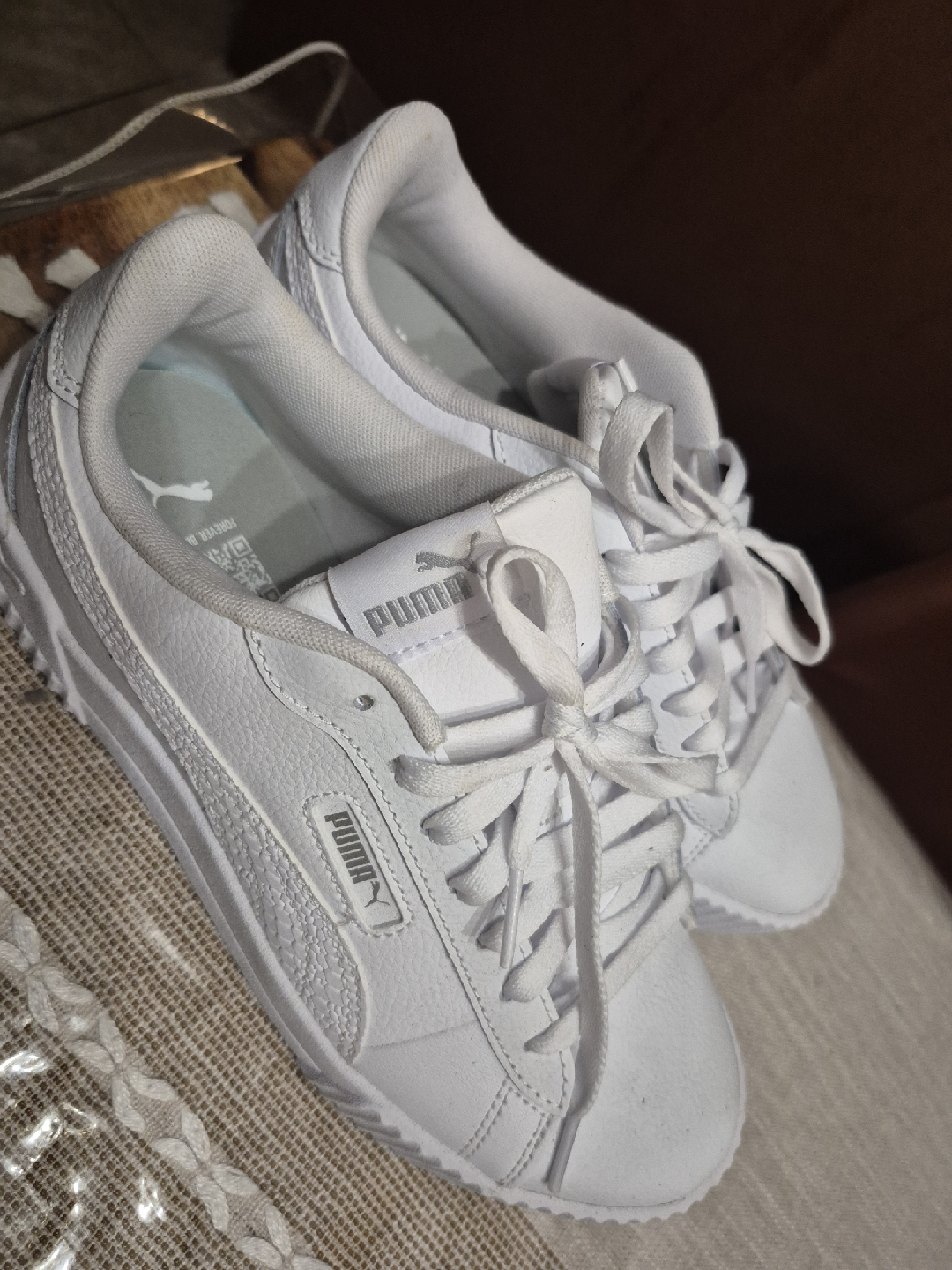 Puma Carina Leather Sneakers - White