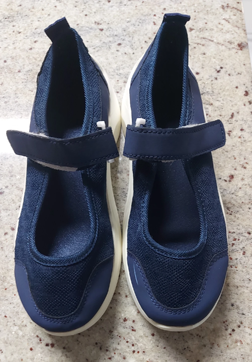 Navy Blue Mary Jane Style Shoes
