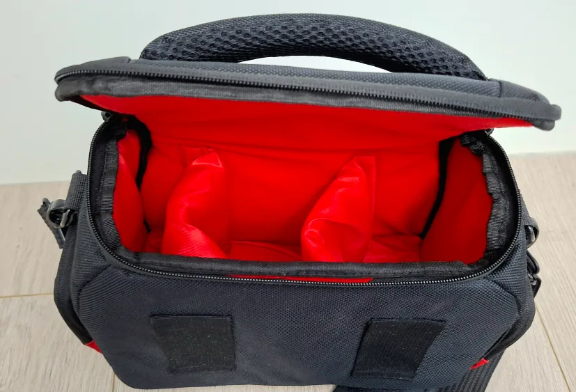Camera Bag - Black with Red Accents image indicator(2)
