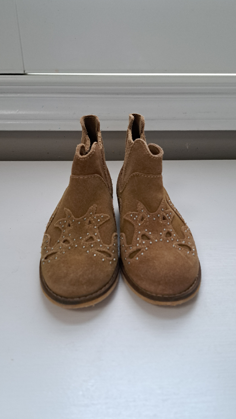 Zara Suede Ankle Boots - Size 27