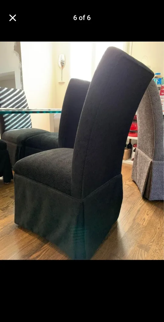 🥕Black Dining Chairs - Set of 2 image indicator(5)