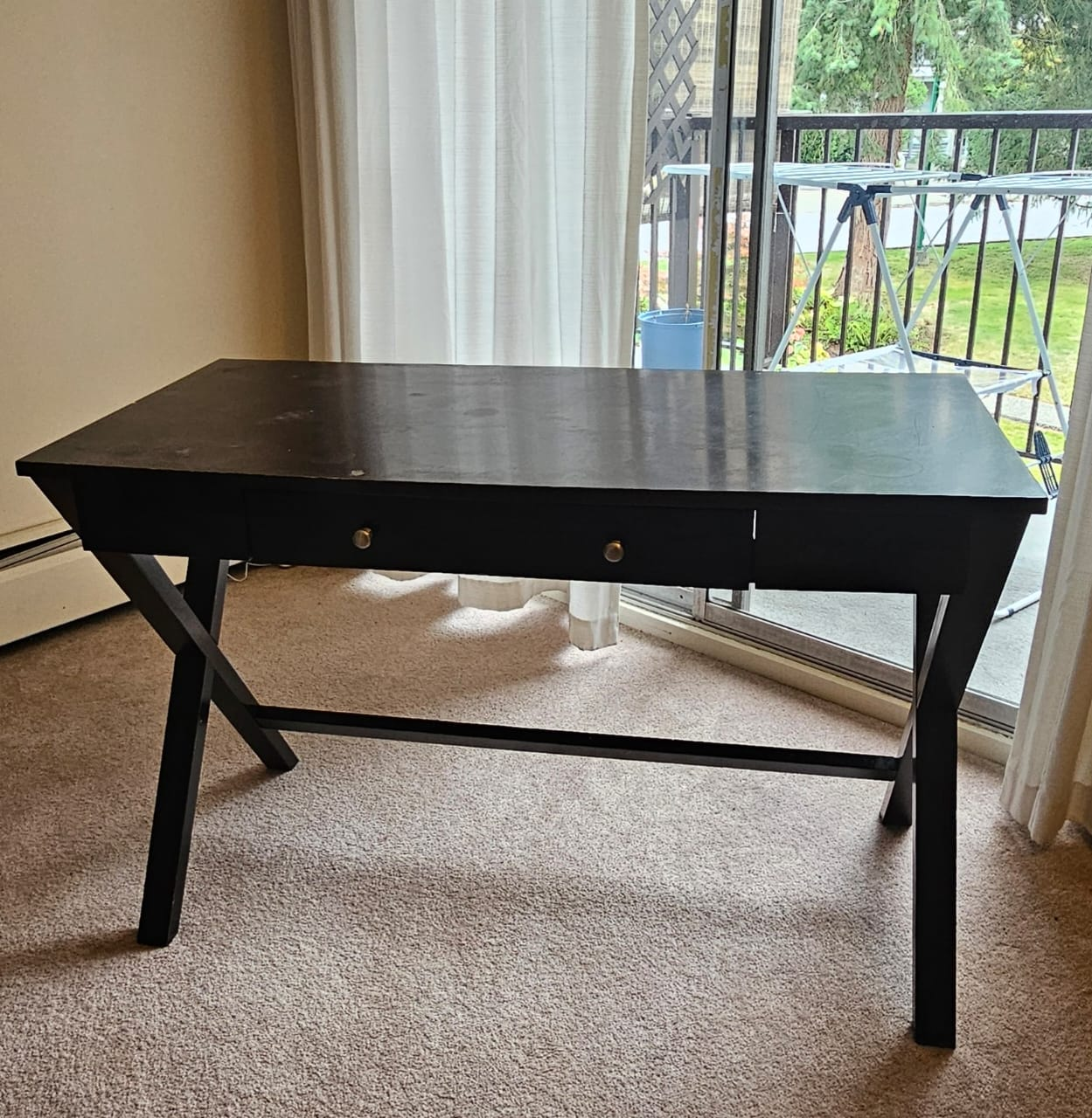 Dark Brown Wooden Desk