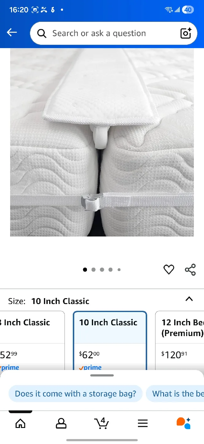 FeelAtHome Bed Bridge - Twin to King Converter Kit image indicator(4)