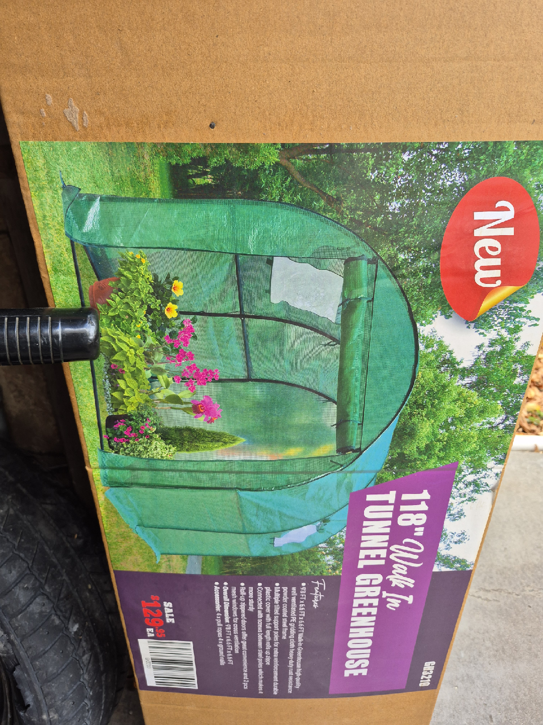 New 118" Walk In Tunnel Greenhouse - photo 2