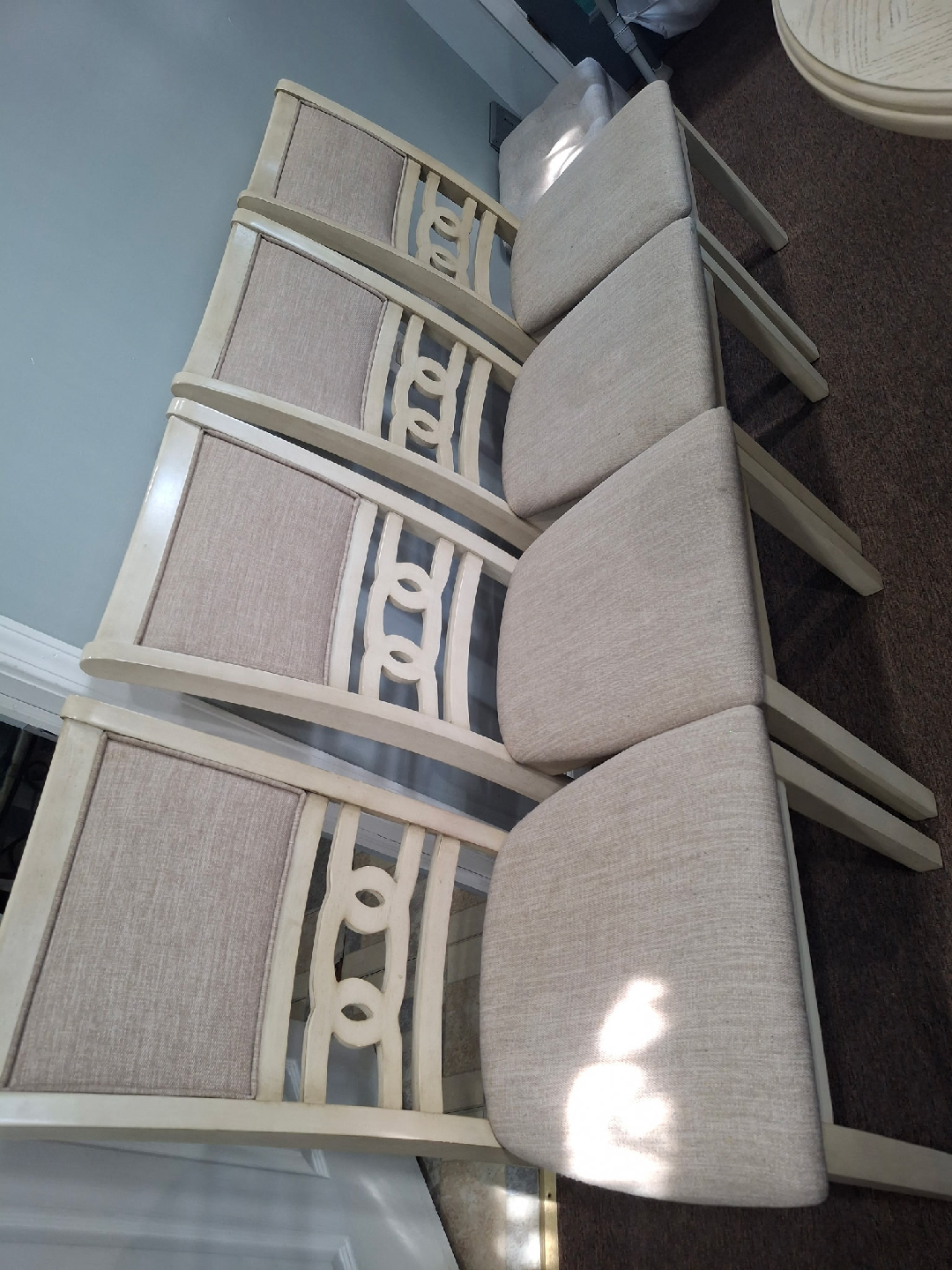 Dining Table with 4 Chairs. Need gone Today. Has a few Stains