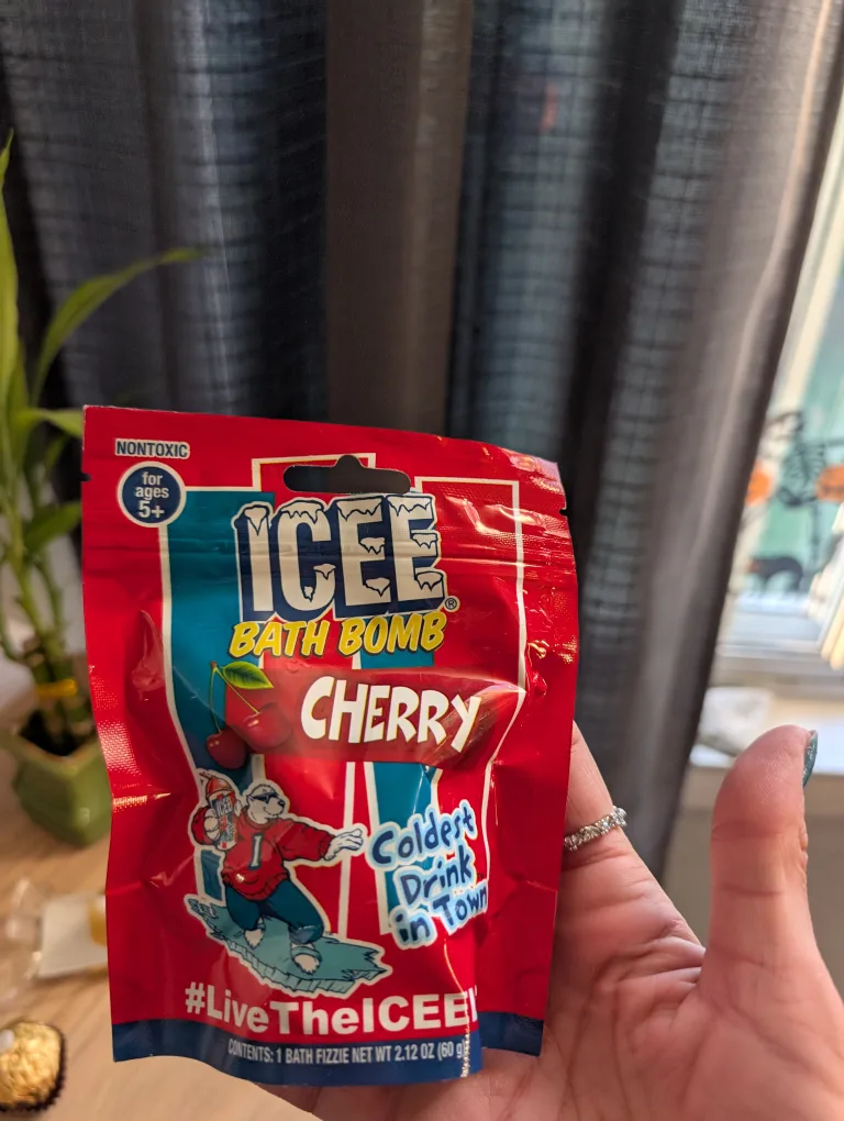 ICEE Cherry Bath Bomb - New! thumbnail