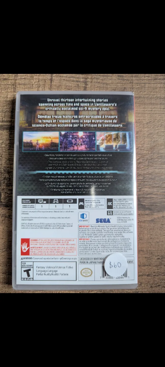 Nintendo Switch 13 Sentinels Aegis Rum game image indicator(2)