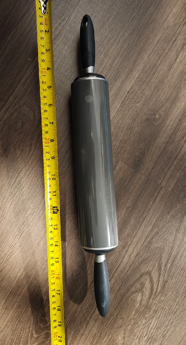 🥕Grey Metal Rolling Pin image indicator(2)