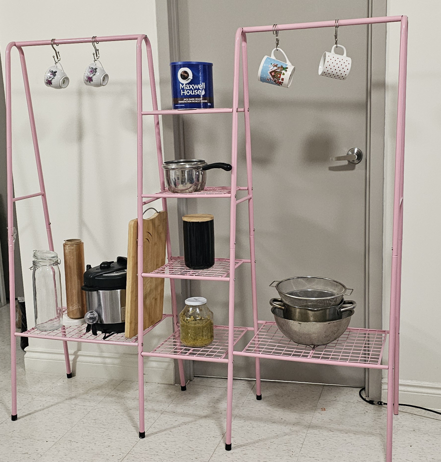 Pink Metal Clothing Rack - photo 2