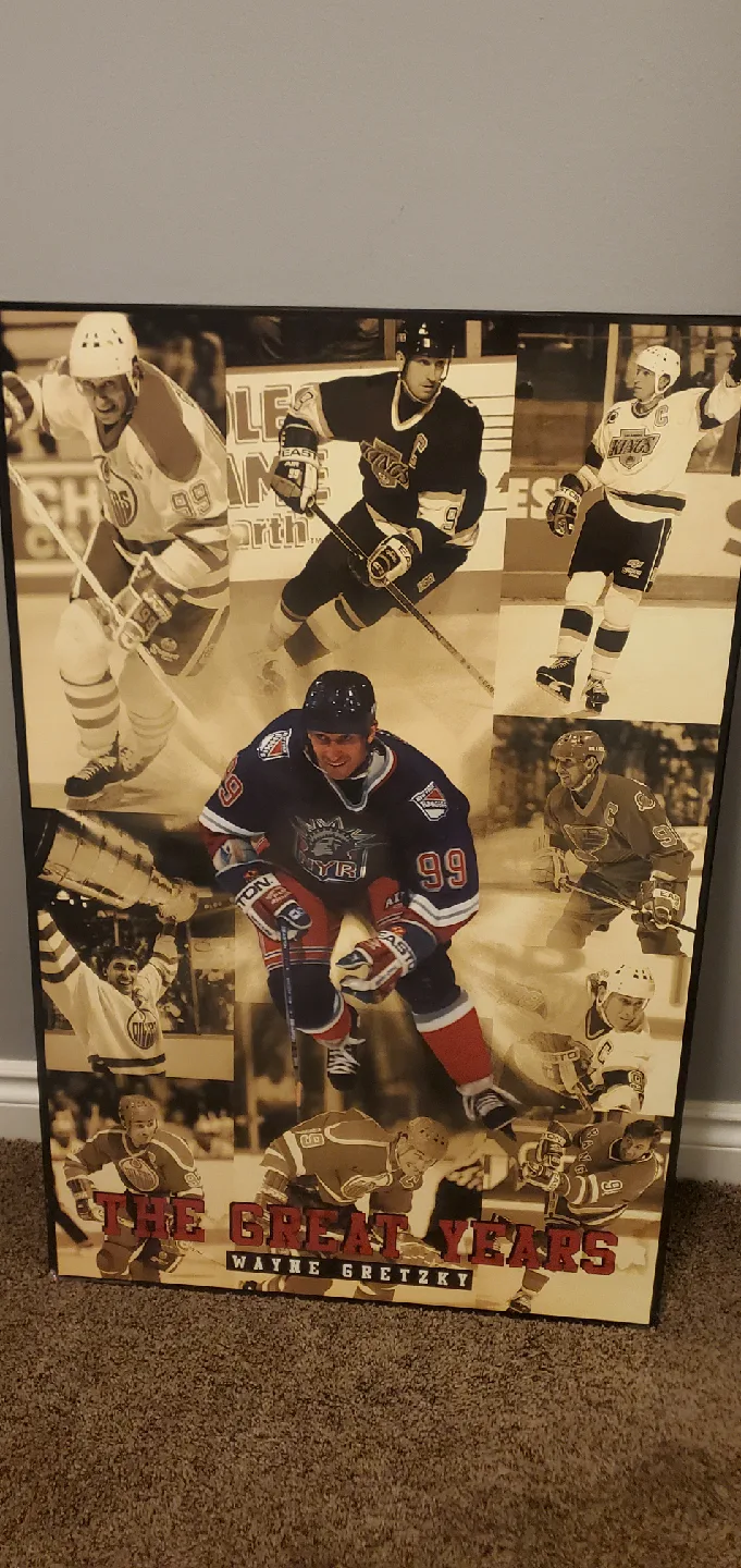 Wayne Gretzky 'The Great Years' Framed Poster