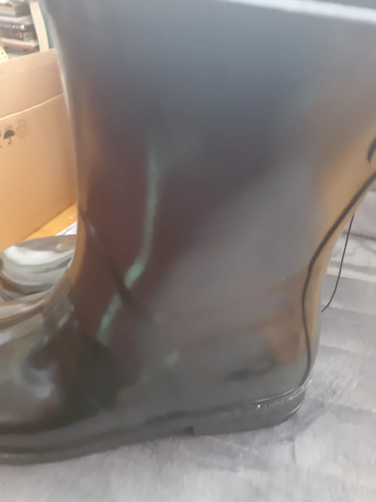 Addition elle Black Rain Boots Size 11 Wide image indicator(3)