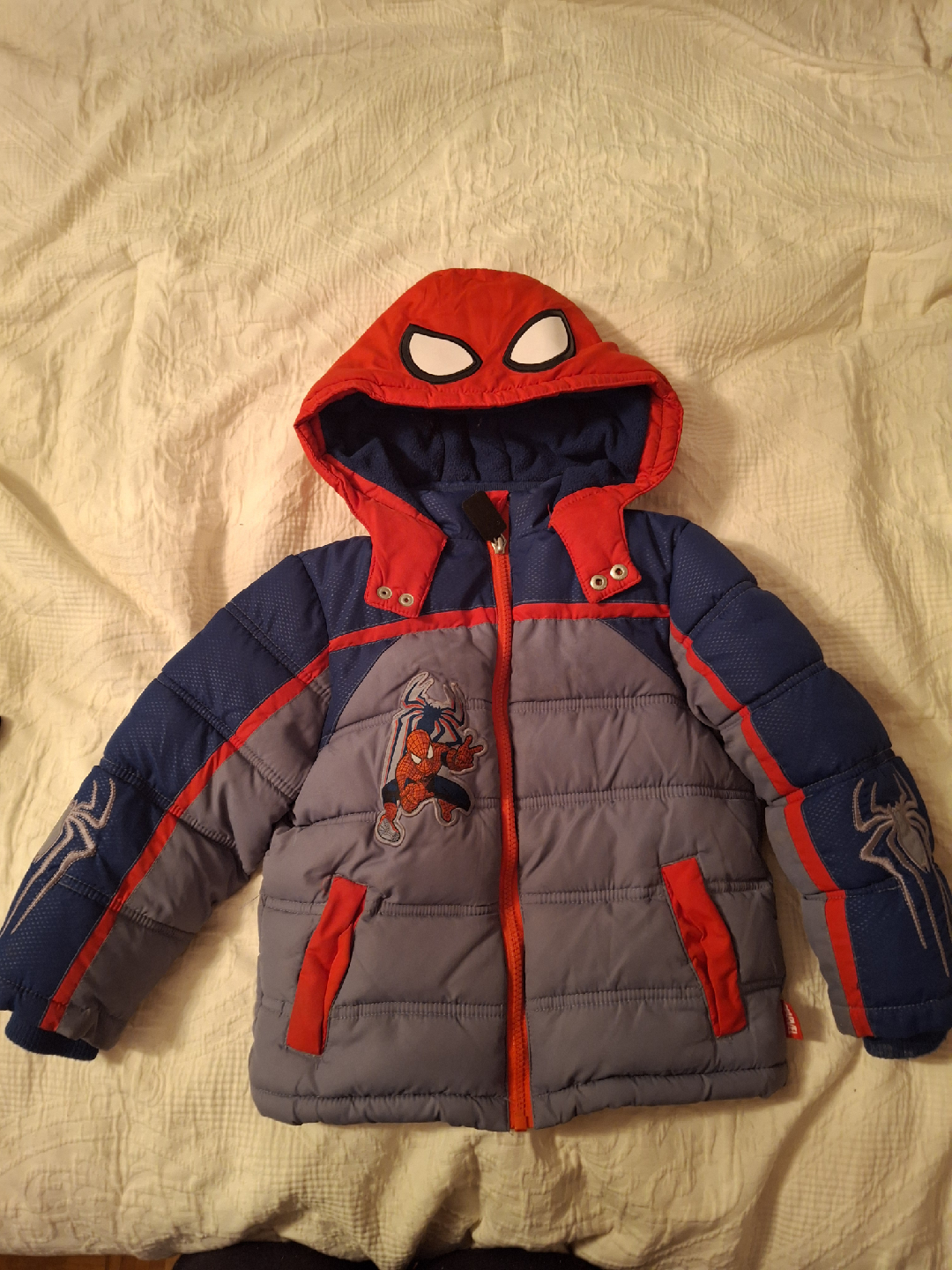 Spiderman Puffer Jacket - Size 3