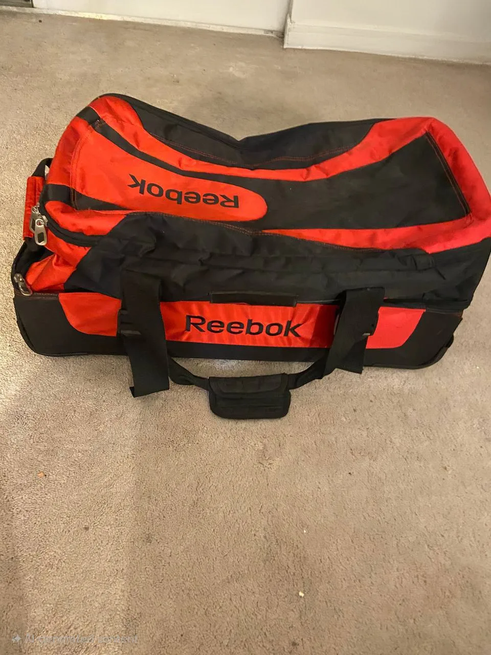 Reebok Rolling Backpack - Red & Black image indicator(8)