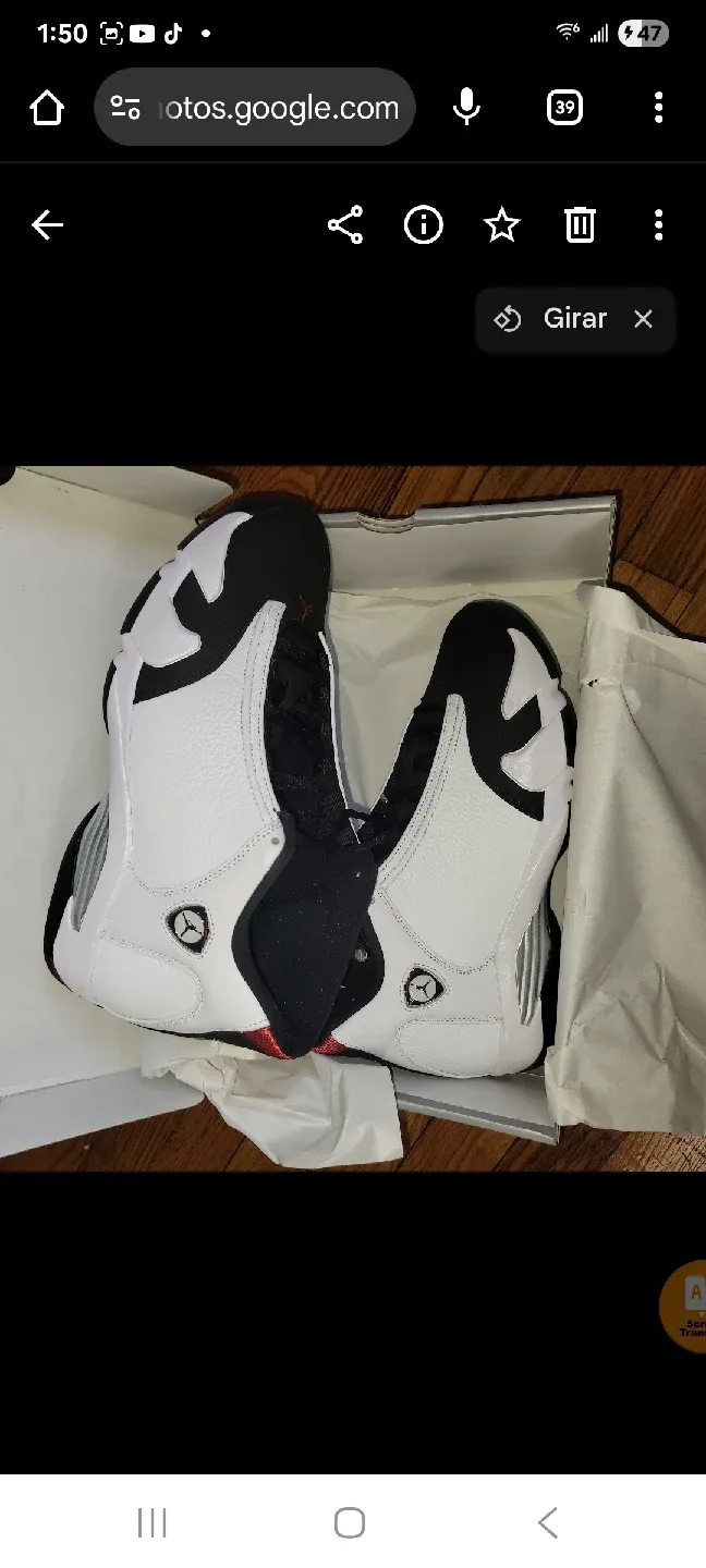 Jordan 14 Retro White/Black size 11.5 thumbnail