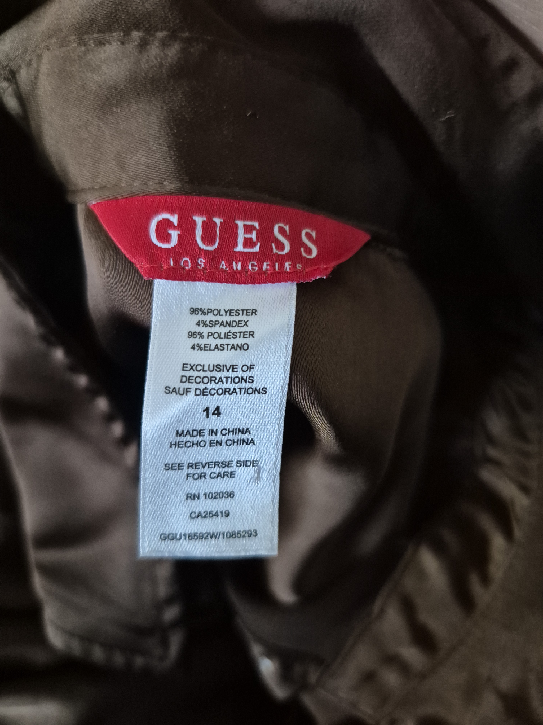 Guess Brown Dress - Size 14 kids - photo 4