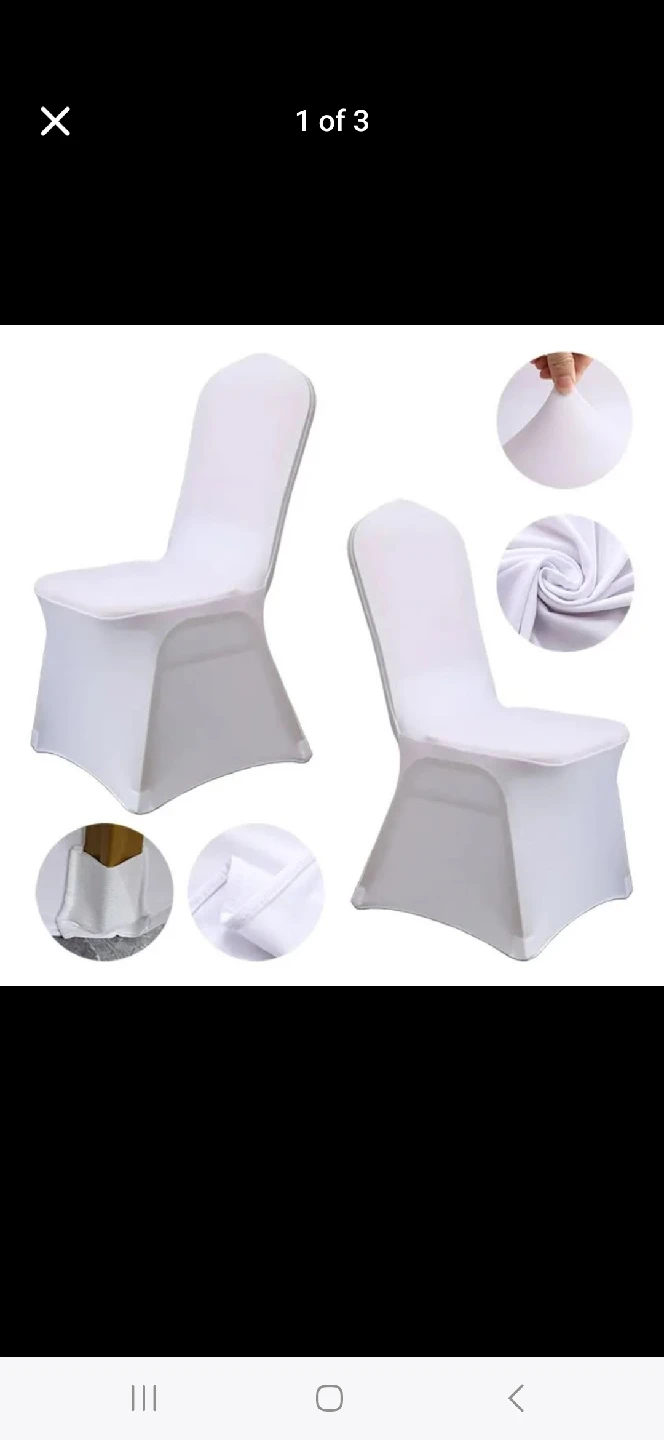 White Chair Covers - Wedding, Party