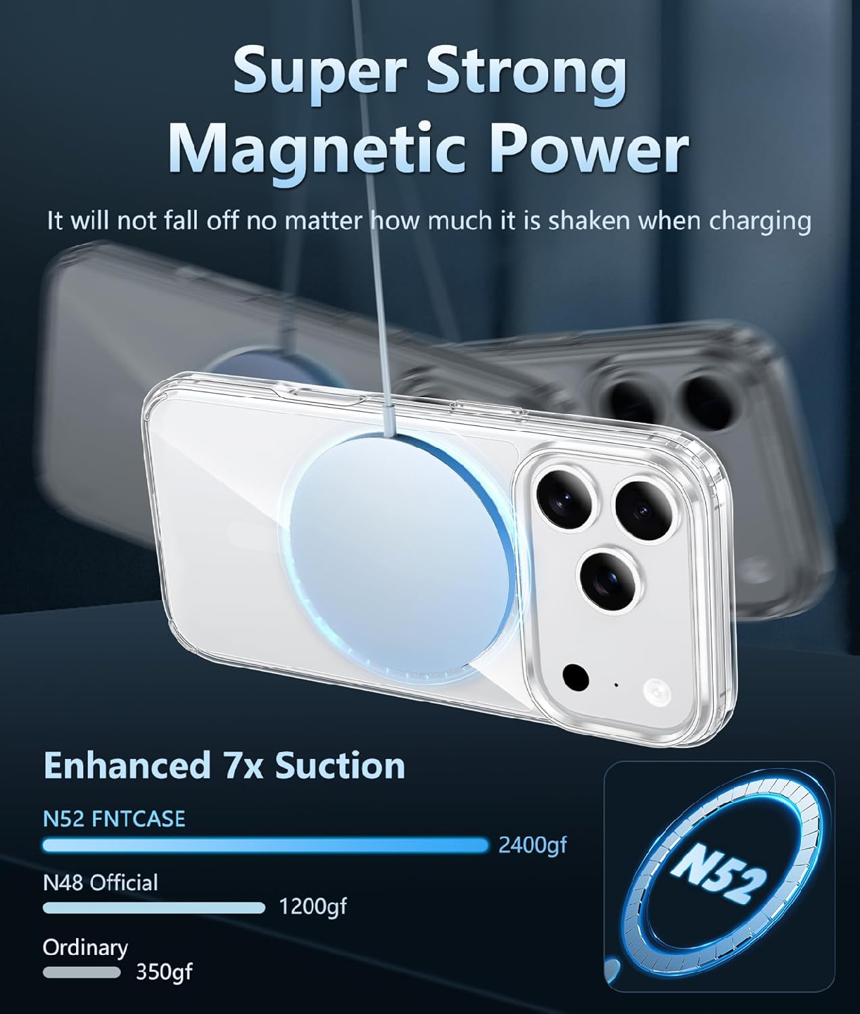 iPhone 17 Pro Max Case: Strong Magnetic Anti-Yellowing - photo 2