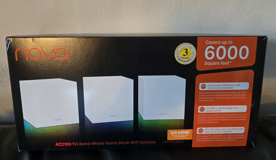 Tenda Nova MW12 (3-pack) Whole Home Mesh WiFi System