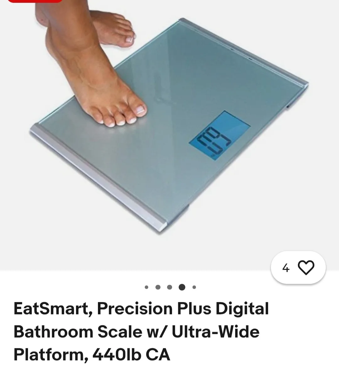 EatSmart Precision Plus Digital Bathroom Scale image indicator(3)