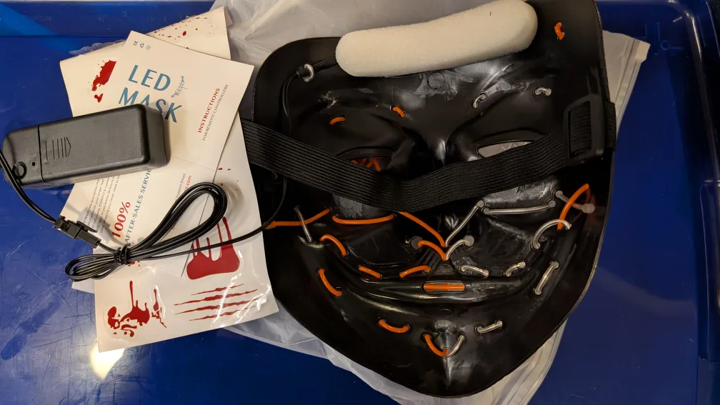 LED Purge Mask - Halloween Costume image indicator(2)