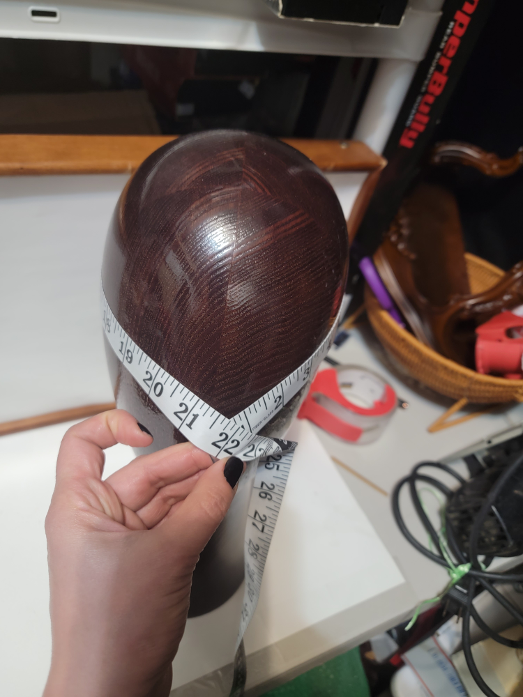 Wooden Mannequin Head - Dark Brown - photo 4