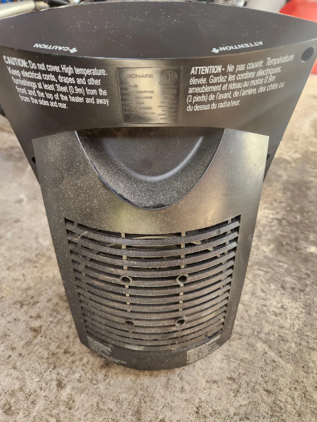 Bionaire Electric Space Heater image indicator(2)