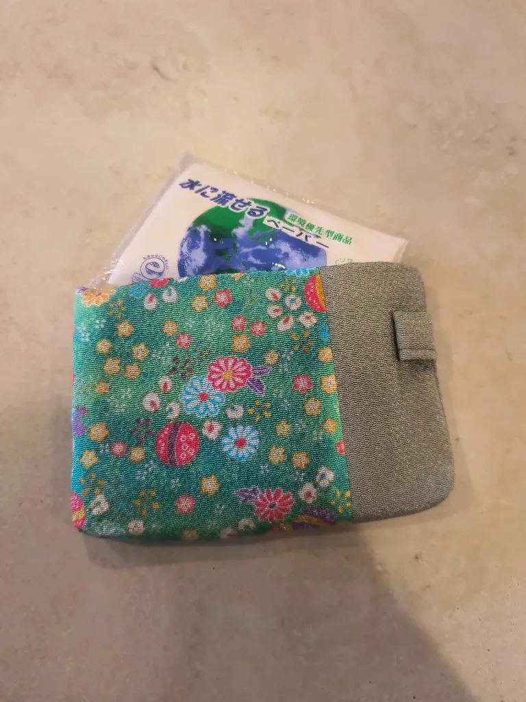 Floral Pouch with Kleenex