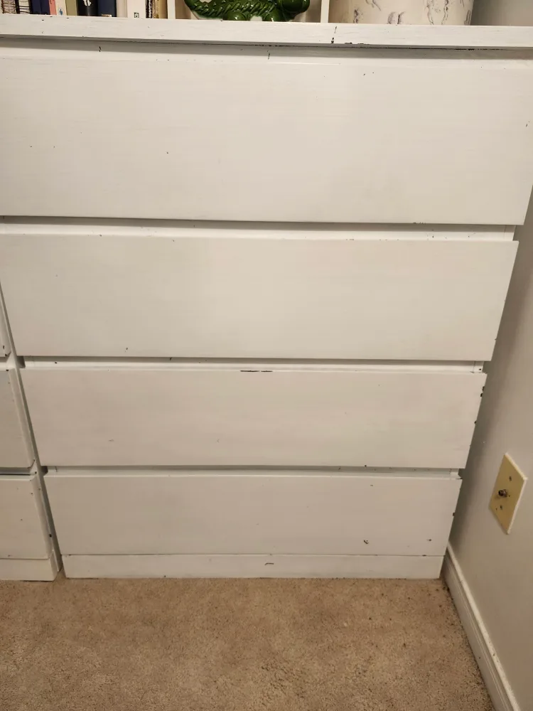 2 White Painted Dresser $60 each image indicator(2)