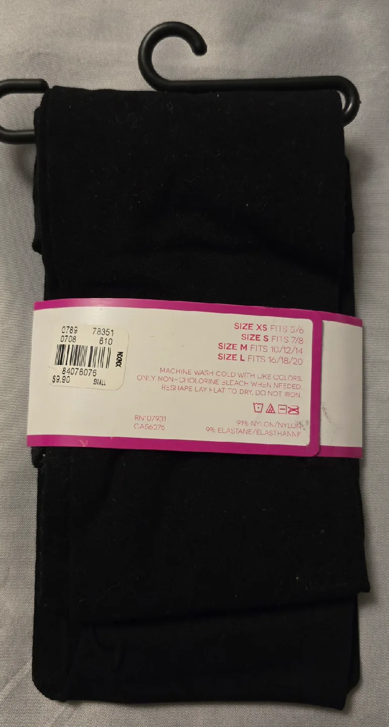 🥕 NEW! Justice Cat Themed Footed Tights! - Size S - 7 / 8 image indicator(4)